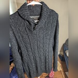 Method Men's Dark Navy Shawl Collar Sweater Size Small